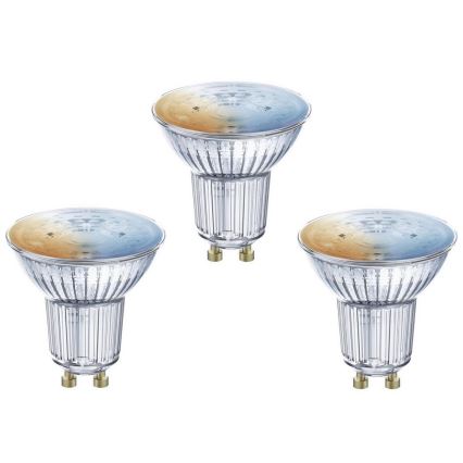 SET 3x LED Bombilla regulable SMART+ GU10/5W/230V 2700K-6500K Wi-Fi - Ledvance