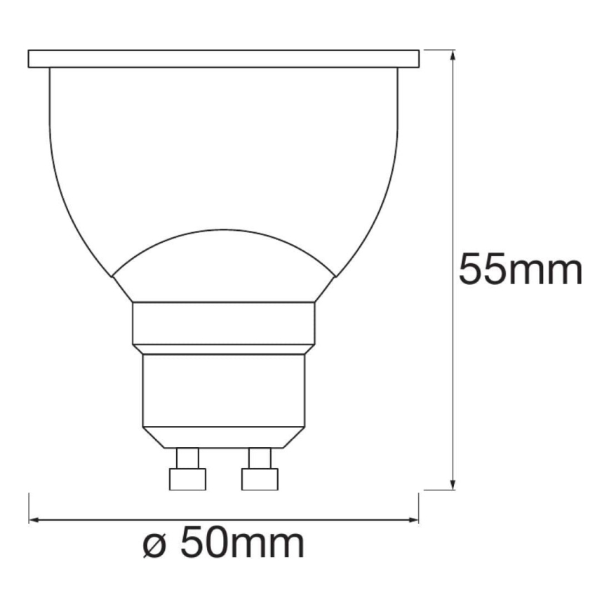 SET 3x LED Bombilla regulable SMART+ GU10/5W/230V 2700K Wi-Fi - Ledvance