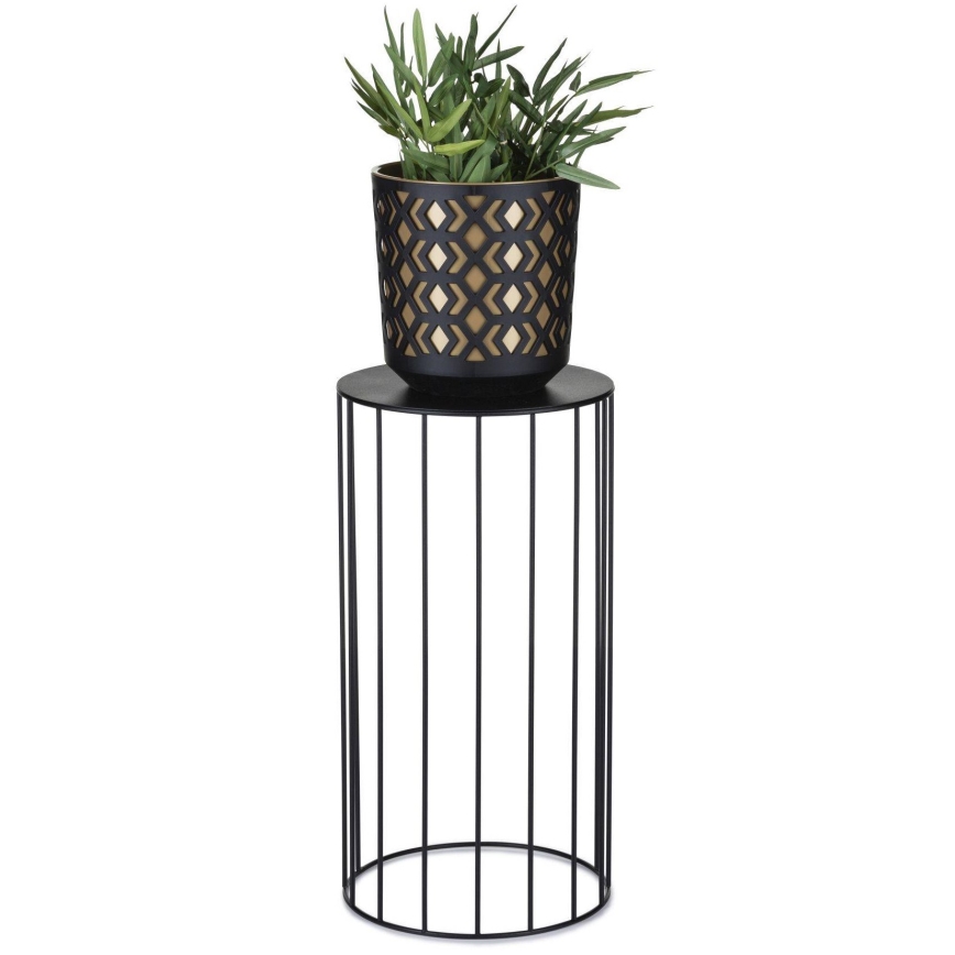 SET 3x Soporte para flores LOFT negro