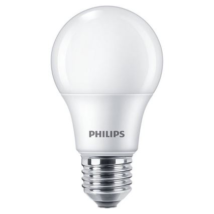 SET 3xLED Bombilla Philips A60 E27/8W/230V 4000K