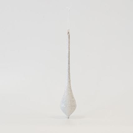 SET 4x Adorno para árbol de Navidad 30 cm blanco