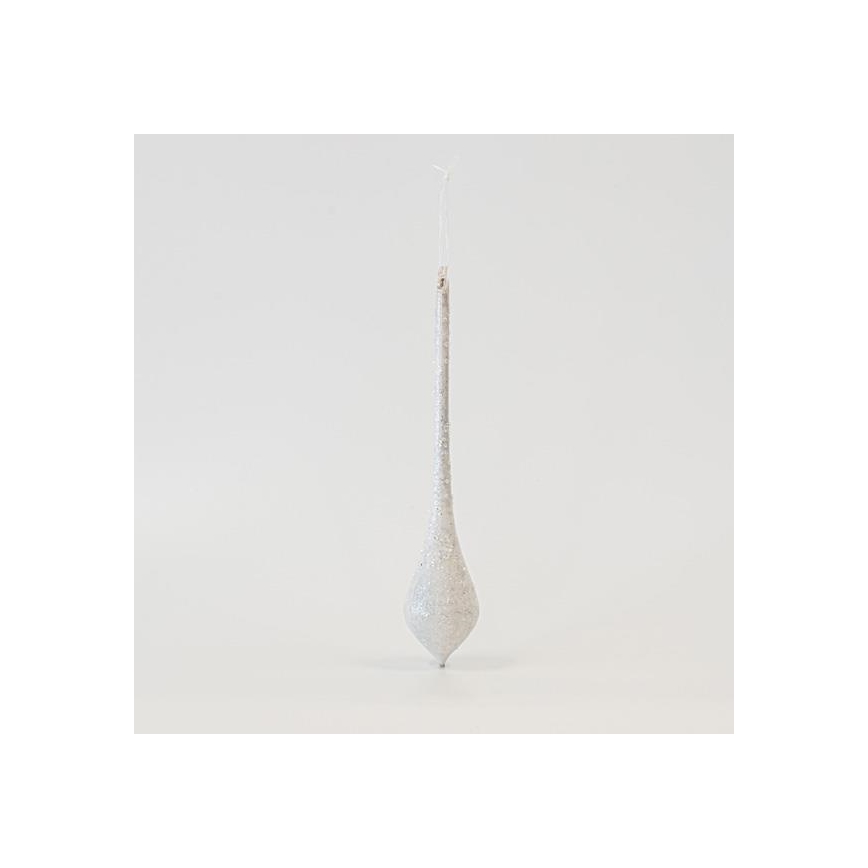 SET 4x Adorno para árbol de Navidad 30 cm blanco