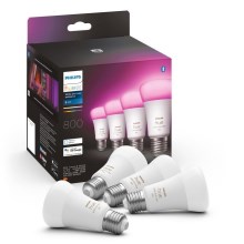 SET 4x bombillas LED regulables Philips Hue White And Color Ambiance E27/6,5W/230V 2000-6500K