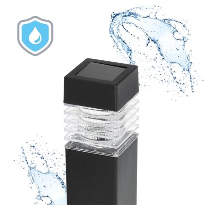 SET 4x Lámpara solar LED LED/0,06W/1,2V 1xAAA 6000K IP44 100 mAh