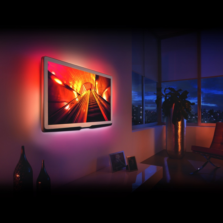 SET 4x LED RGB Cinta regulable 2x45cm 2x80cm LED/3,24/5,76W/5V + mando a distancia