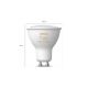 SET 4x Bombilla LED regulable Philips Hue WHITE AMBIANCE GU10/5W/230V 2200-6500K