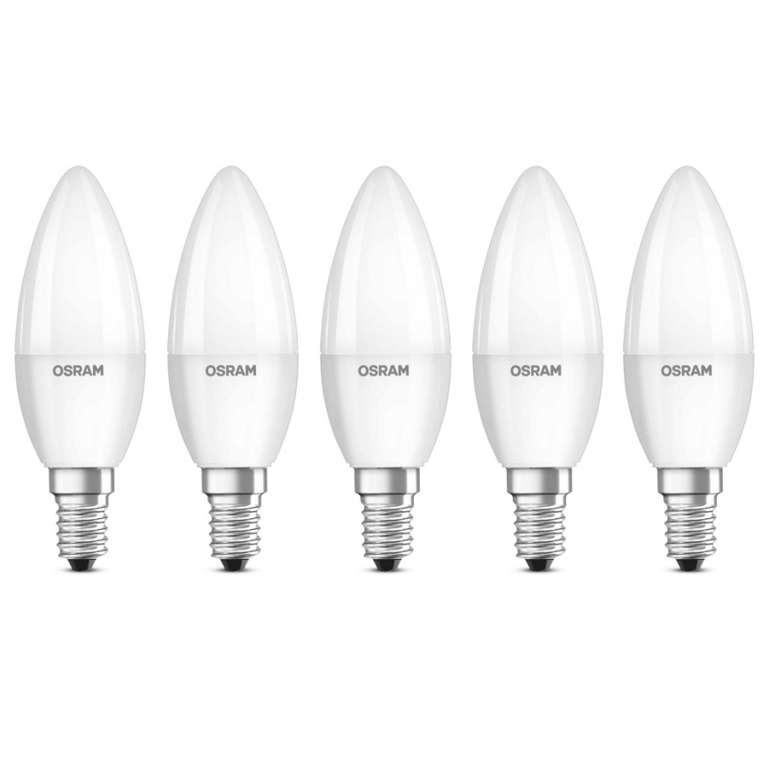 SET 5x Bombilla LED BASE B40 E14/4,9W/230V 2700K - Osram