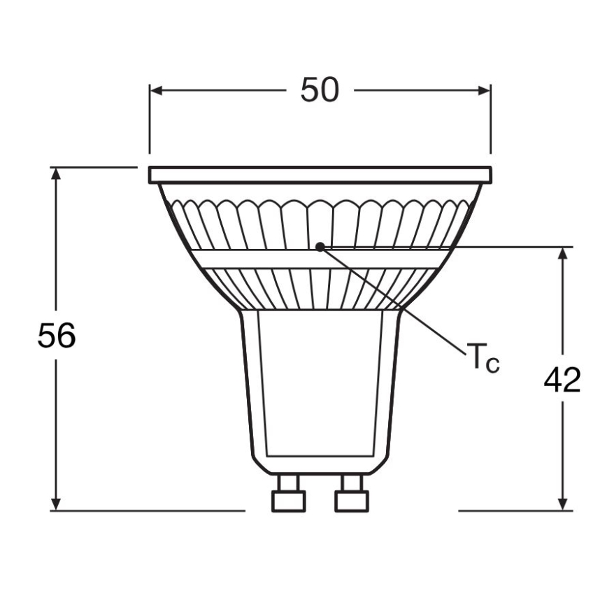 SET 5x Bombilla LED PAR16 GU10/4,3W/230V 2700K 120° - Osram