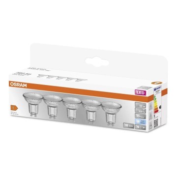 SET 5x Bombilla LED PAR16 GU10/4,3W/230V 4000K 36° - Osram