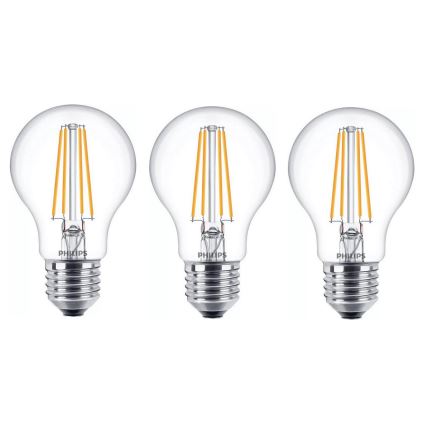 SET 6x Bombilla LED VINTAGE Philips E27/7W/230V 2700K