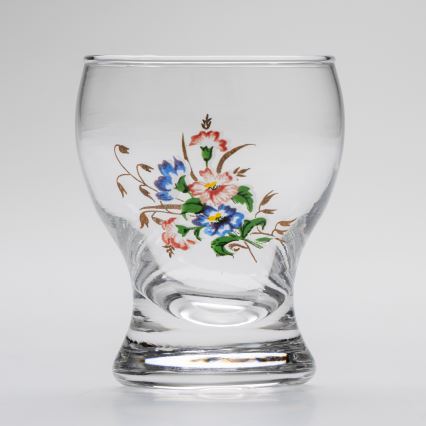 Set 6x copas de licor transparente - motivo floral n.º 3