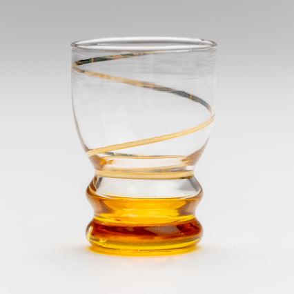 Set 6x Vaso de chupito transparente amarillo