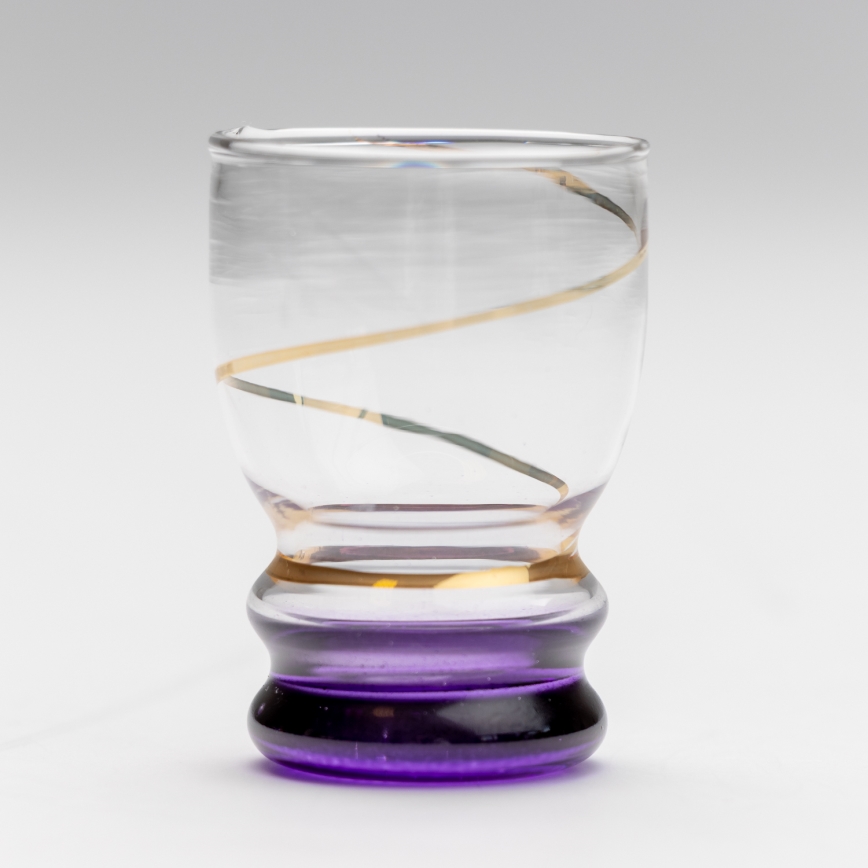 Set 6x Vaso de chupito transparente morada