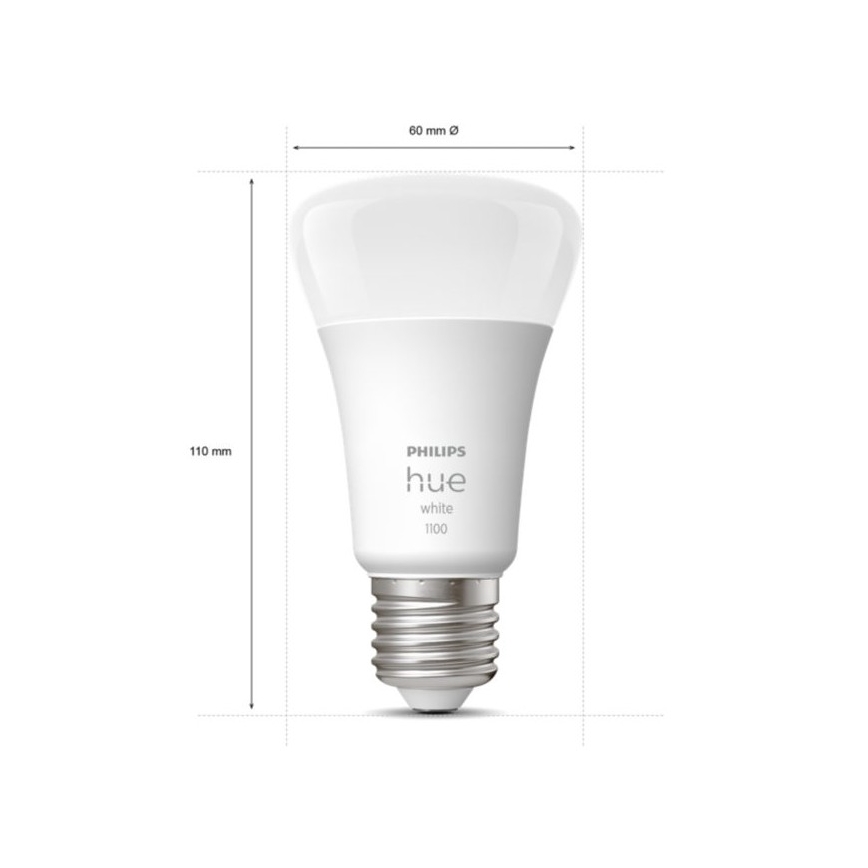Set básico Philips Hue WHITE 3xE27/9,5W 2700K + dispositivo de conexión