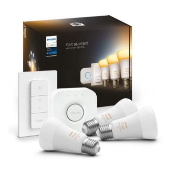 Set básico Philips Hue White Ambiance 3xE27/8W 2200-6500K + dispositivo de conexión