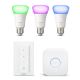 Set básico Philips Hue WHITE AND COLOR AMBIANCE 3xE27/10W/230V