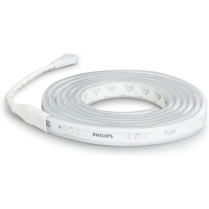 SET - Tira LED RGBW regulable Philips Hue WHITE AND COLOR AMBIANCE 2m LED/20W/230V + 2x Bombilla LED regulable Philips A60 E27/9W/230V 2000-6500K