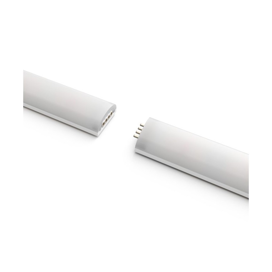 SET - Tira LED RGBW regulable Philips Hue WHITE AND COLOR AMBIANCE 2m LED/20W/230V + 4x Bombilla regulable Philips A60 E27/6,5W/230V 2000-6500K