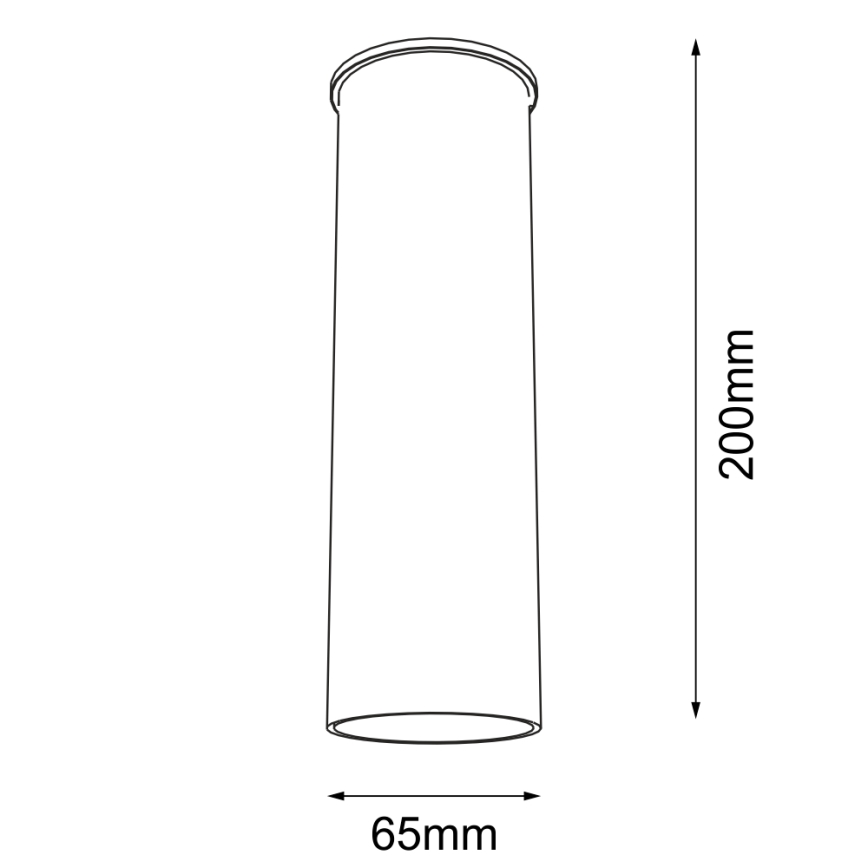 Shilo - Foco 1xGU10/15W/230V 20 cm negro