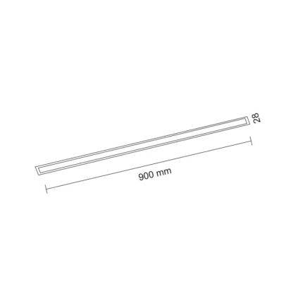 Shilo - Lámpara empotrada LED LED/32W/230V 3000K CRI 90 negro