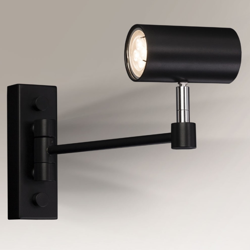 Shilo - Aplique 1xGU10/15W/230V negro