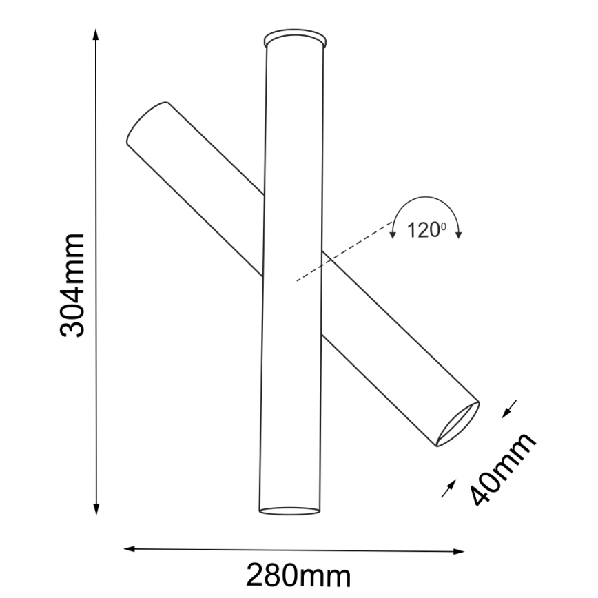 Shilo - Foco 1xGU10-MR11/15W/230V negro