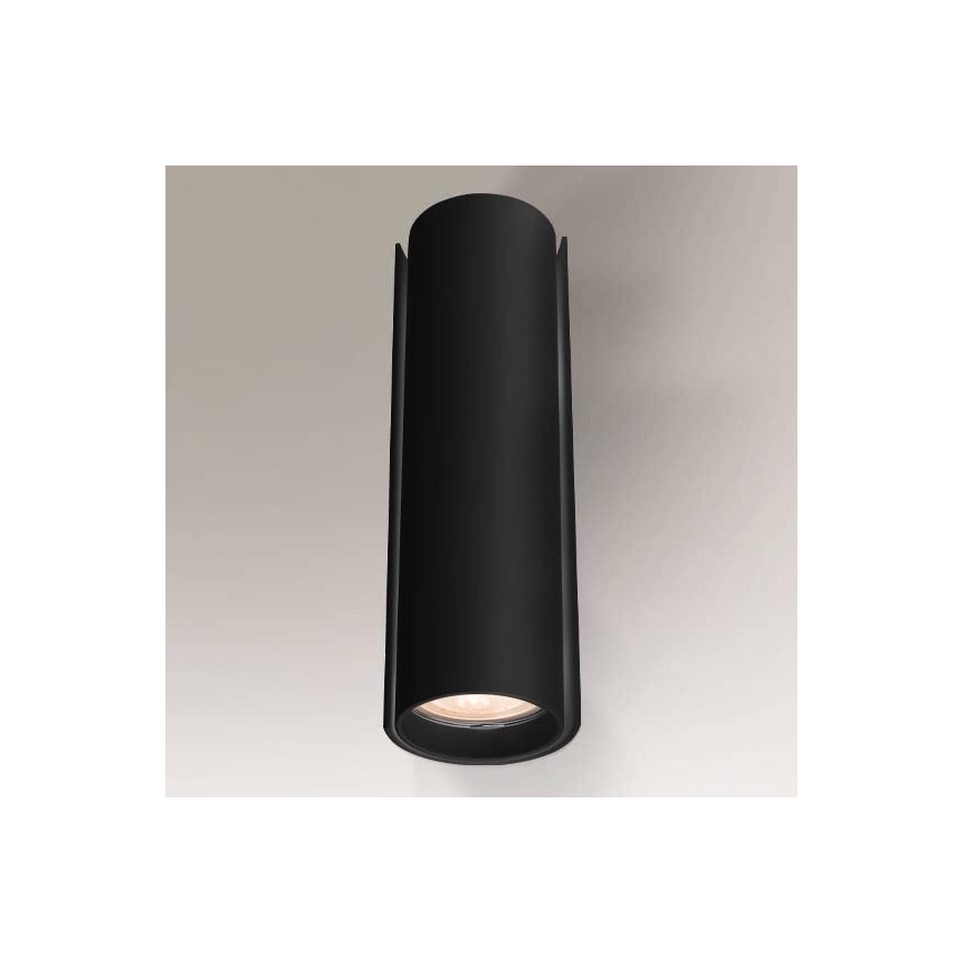 Shilo - Aplique 2xGU10/15W/230V negro