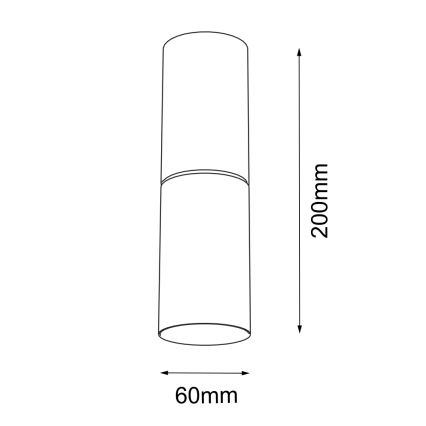 Shilo - Plafón 1xG9/10W/230V negro