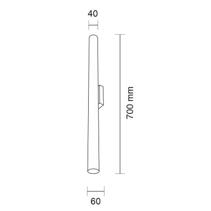 Shilo - Aplique 2xGU10-MR11/15W/230V negro