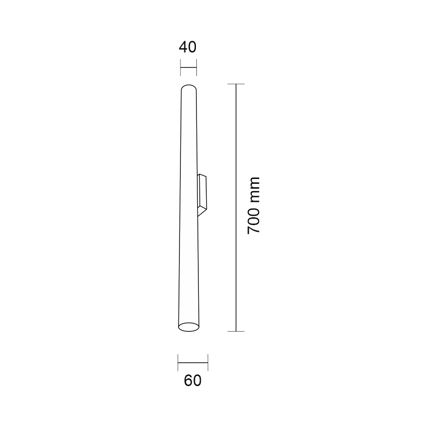 Shilo - Aplique 2xGU10-MR11/15W/230V negro