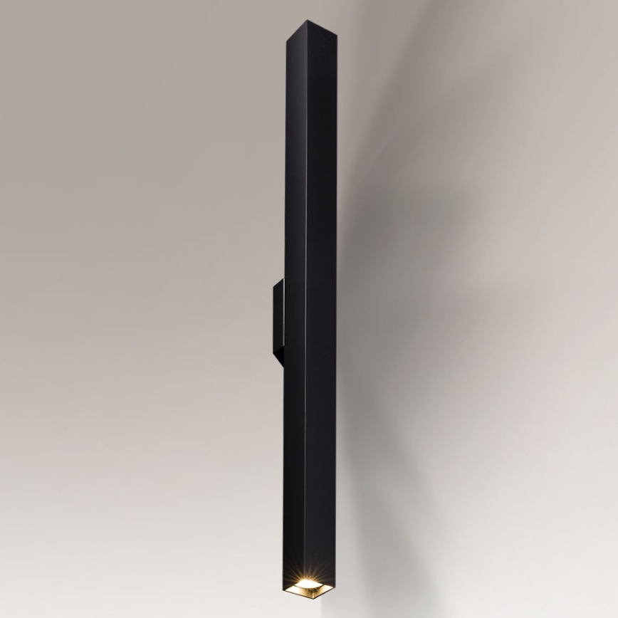 Shilo - Aplique 2xGU10/15W/230V negro