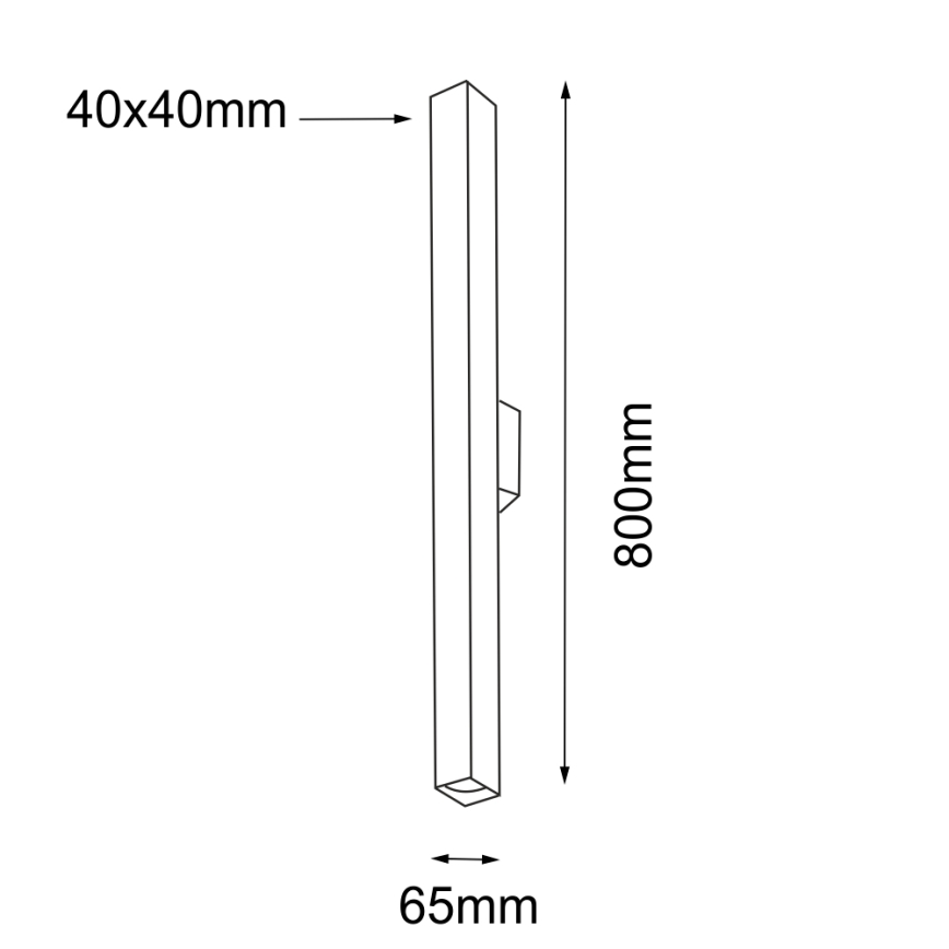 Shilo - Aplique 2xGU10/15W/230V negro