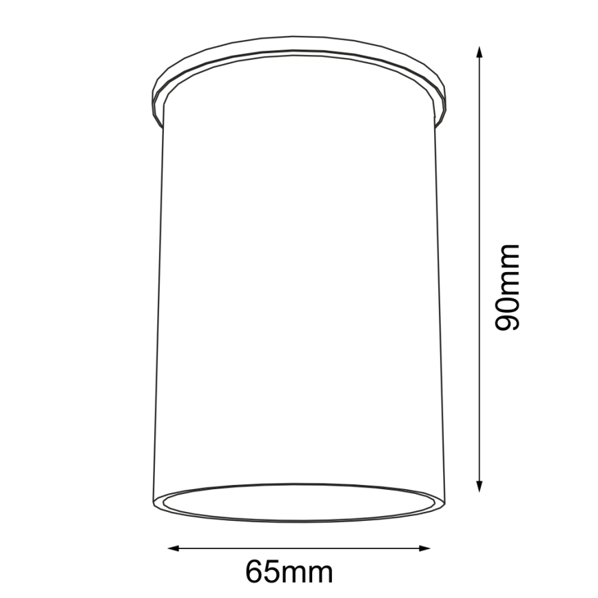 Shilo - Plafón 1xGU10/15W/230V 9 cm blanco