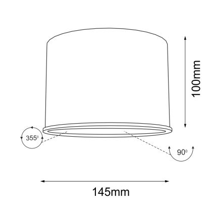 Shilo - Foco 1xGU10/15W/230V blanco