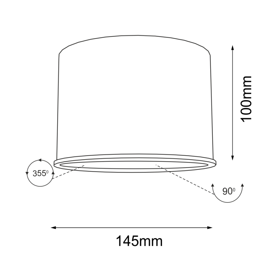 Shilo - Foco 1xGU10/15W/230V blanco