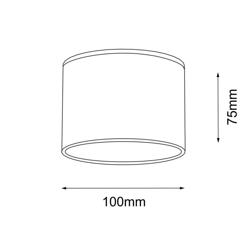 Shilo - Plafón 1xGX53/15W/230V blanco