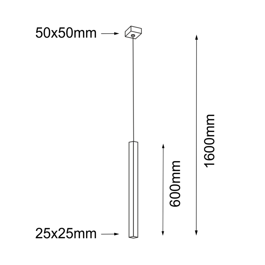 Shilo - Lámpara colgante 1xG9/10W/230V