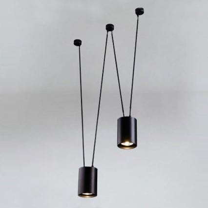 Shilo - Lámpara colgante 2xGU10/15W/230V araña negro