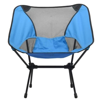 Silla de camping plegable azul 63 cm