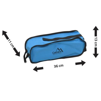 Silla de camping plegable azul 63 cm