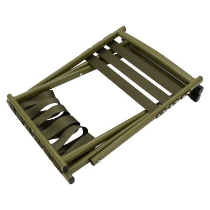 Silla de camping plegable con respaldo verde