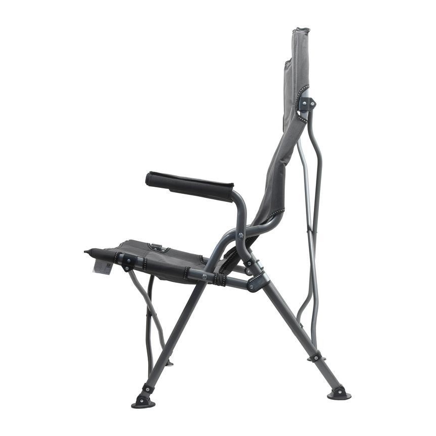 Silla de camping plegable gris
