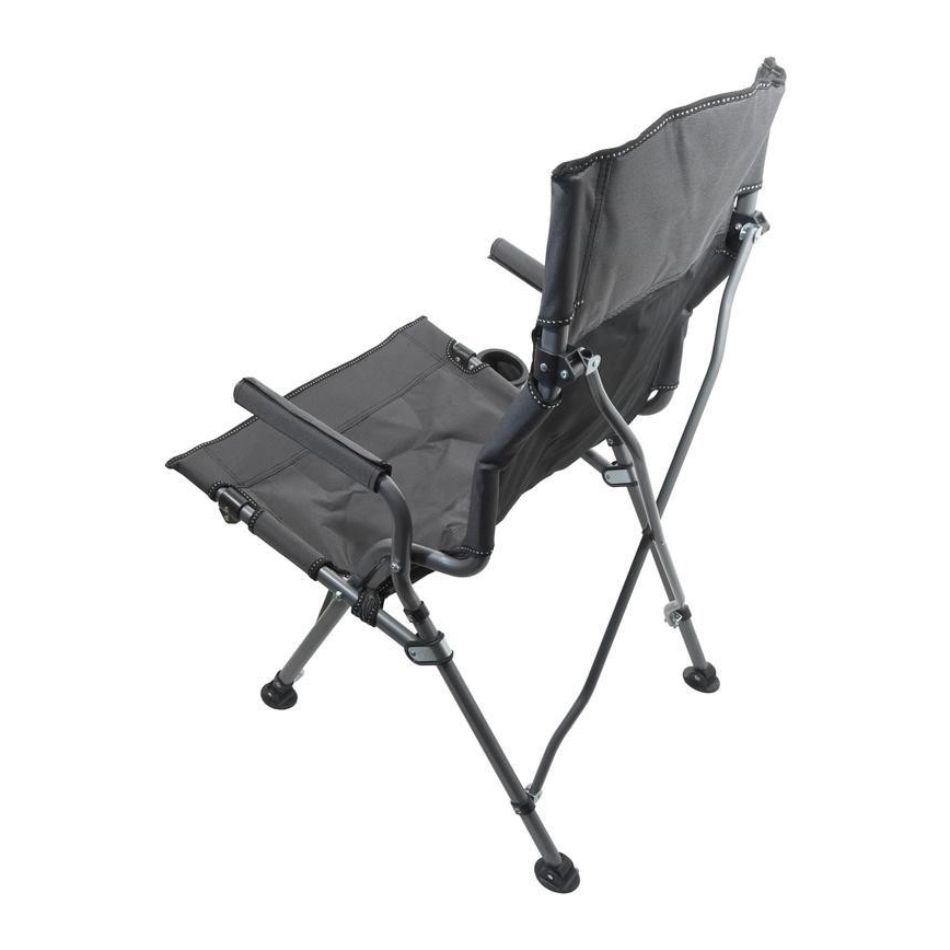 Silla de camping plegable gris