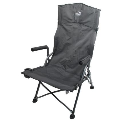 Silla de camping plegable gris