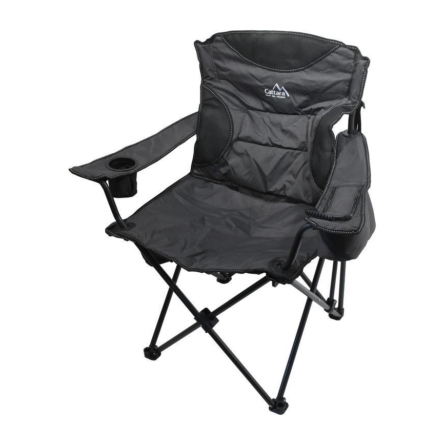 Silla de camping plegable gris