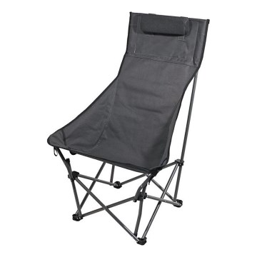 Silla de camping plegable gris