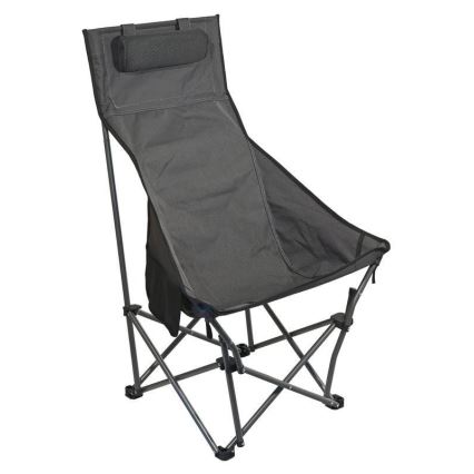 Silla de camping plegable gris