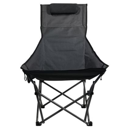 Silla de camping plegable gris