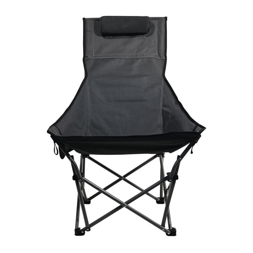 Silla de camping plegable gris
