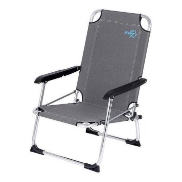 Silla de camping plegable gris